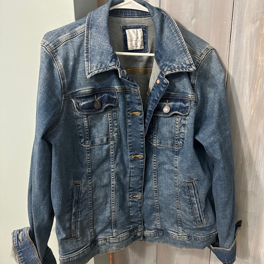 LC Lauren Conrad Light Blue Denim Jacket
